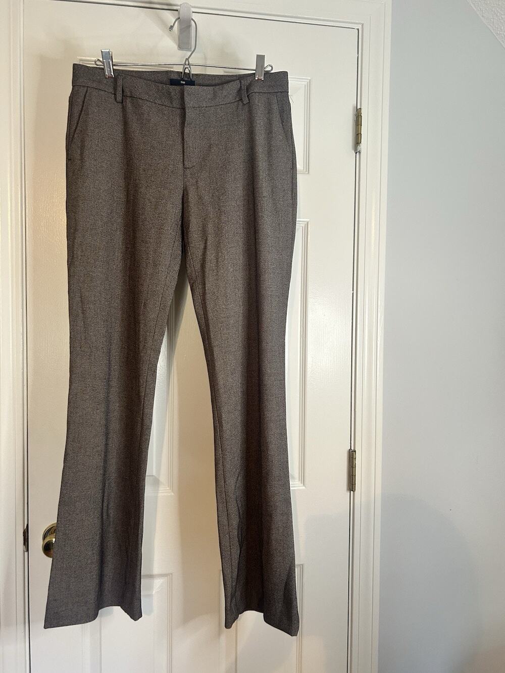 Gap Women’s Dress Pants Size 6 Brown Heather Bootcut Trouser Career Work Slacks
